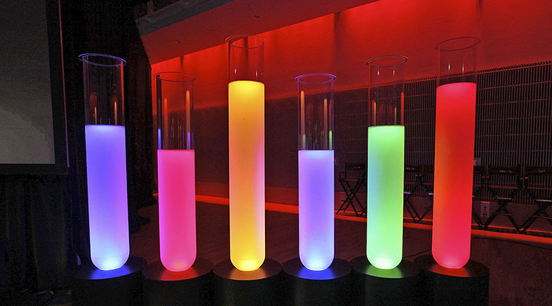 Acrylic tubes moulded