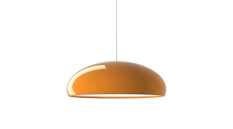 Pendant light in gloss acrylic