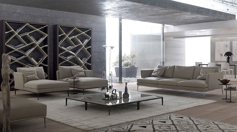 Designer wall shelving in acrylic