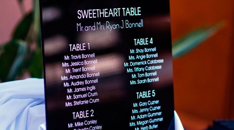 Menu stands