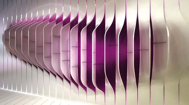 impressive Designer  shelves in acrylic